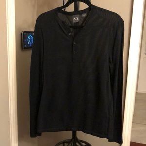 A/X Armani Exchange Black Men's long sleeved top